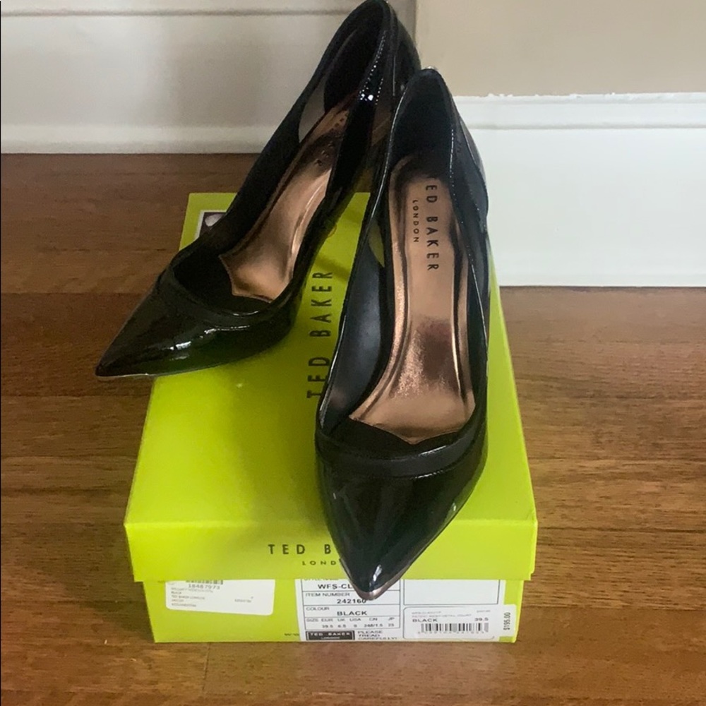 Ted Baker Patent Mesh Pumps
